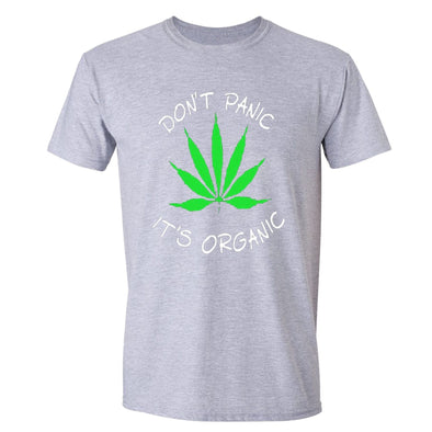 XtraFly Apparel Men's Don't Panic It's Organic  Crewneck Short Sleeve T-shirt